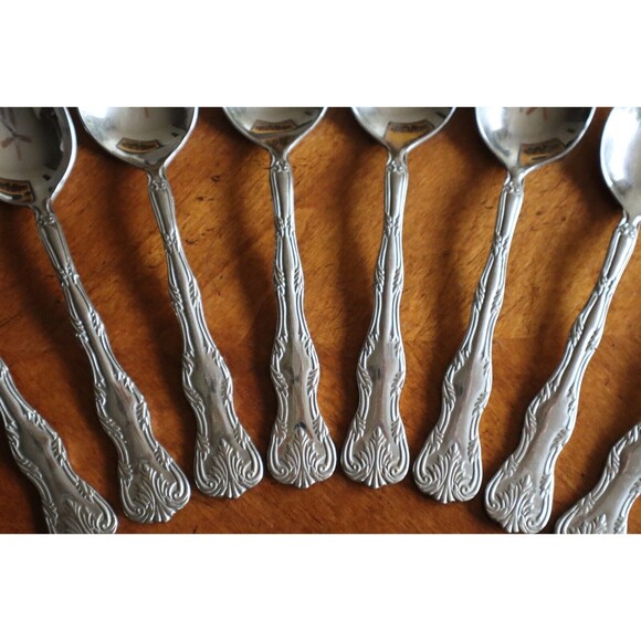 8x Table Spoon VICTORIA Reed & Barton Select 18/10 Glossy Stainless China 7.1" - Picture 7 of 9